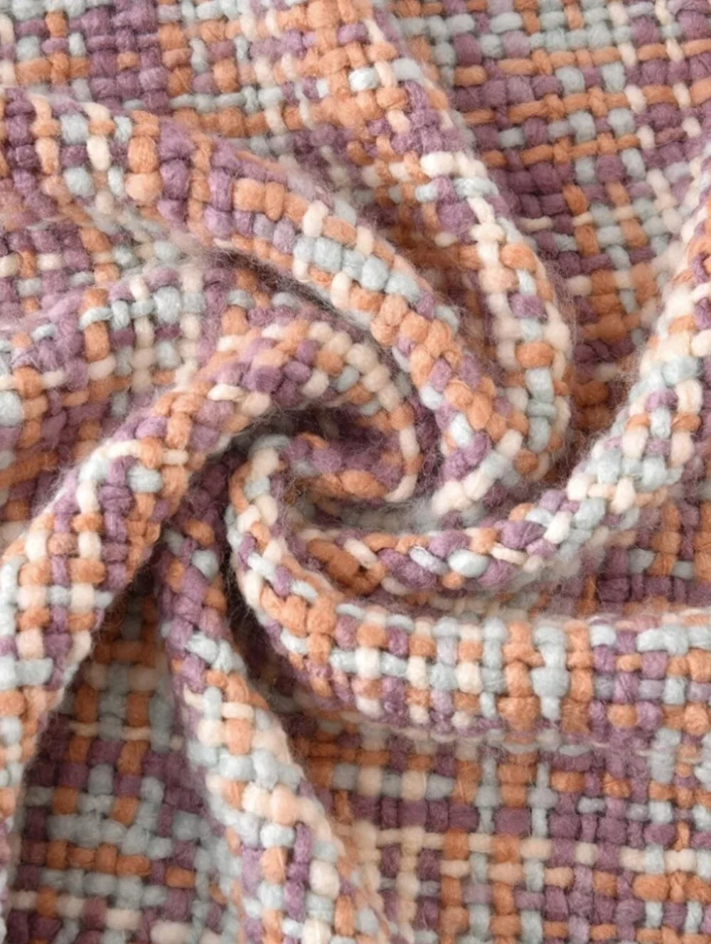 Feabuccy NWT Knit Throw Blanket With Tassels 50